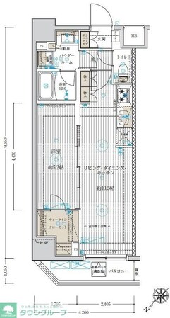 ベルグレード浅草DUEの物件間取画像